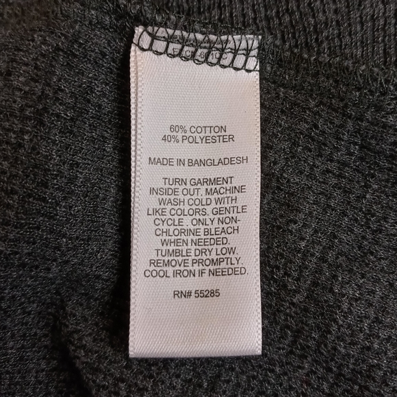 Express Mens Gray Thermal Shirt M - Picture 4 of 6